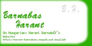 barnabas harant business card